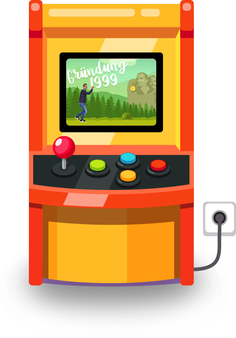 Arcade Automat in Orange