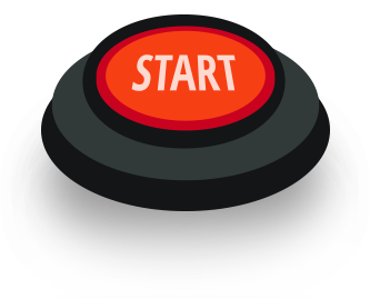 Red start button pressed